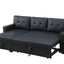 Upholstered Pull Out Sectional Sofa With Chaise