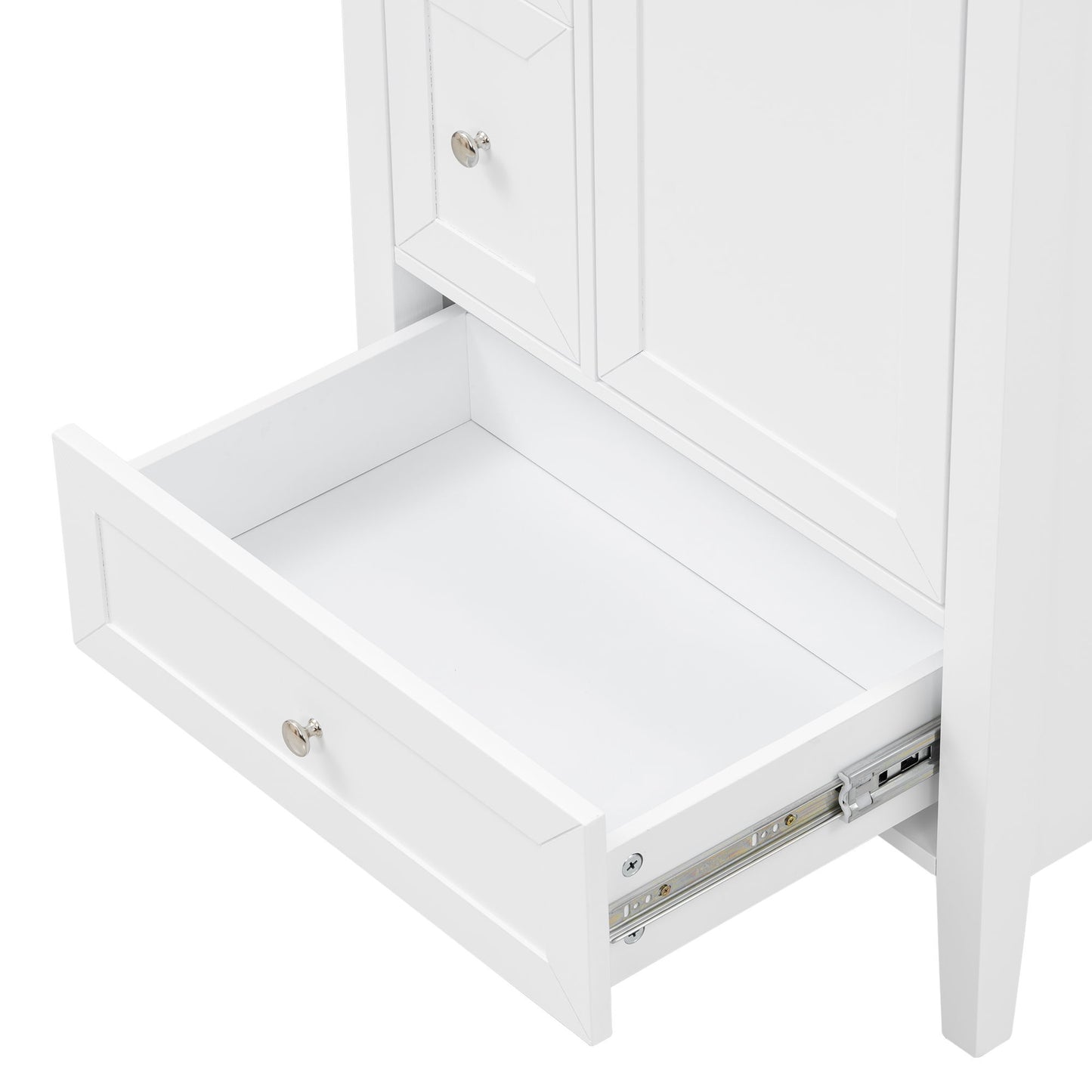 Modern Bathroom Vanity With Sink, Soft Close Drawers & Door, Storage Rack