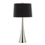 Diana - Contemporary Table Lamp (Set of 2) - Polished Nickel / Black Satin