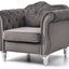 Chic Transitional Flared Arm Chair