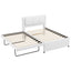 Upholstered Platform Bed With Multifunctional Trundle