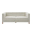 Modern 3 Seater Sofa, Upholstered Couch With Curved Armrests