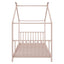 Metal House Platform Bed With Modern Design And Durable Frame