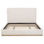 Talbot - Eastern King Platform Bed With Elevated Headboard - Cream