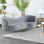 Reigha - Loveseat With Channel Tufted - Gray