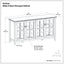 Artisan - Handcrafted Wide 4 Door Storage Cabinet