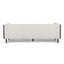 Contemporary Mid-Century Charm 3 Seater Sofa With Button Tufted Waffle Stitching