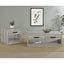 Nuberg - 2 Piece And End Table Set With Storage Drawers - Gray
