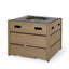 Rustic Style Outdoor Square Propane Fire Pit, 40, 000 Btu