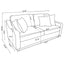 Mahaffey - 2 Piece Track Arm Living Room Set - Beige