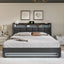 Platform Bed With Hydraulic Storage, LED Lighting & Charging Station