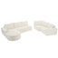 Modular Cloud Sectional Sofa Set, U-Shaped Upholstered Couch With Deep Seat