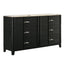 Opel - 6 Drawer Dresser - Black