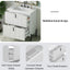 Fluted Bathroom Vanity With Ceramic Sink, Freestanding Design