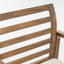Outdoor Acacia Wood Club Chairs, 2 Pieces Set - Natural Stained / White