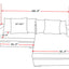 Luxe - Oversized 2 Piece Sectional Couches For Living Room, L Shaped Sofa With Chaise