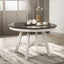 Maisie - Round Table - White / Brown