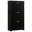 3 Drawer Shoe Rack - Black