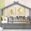 Creativity House Bed With Twin Size Trundle