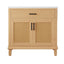 Bathroom Vanity With Ceramic Sink, Modern Free Standing Cabinet With Soft Close Drawers