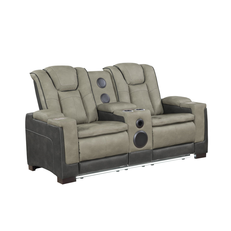 Bruno - Power Reclining Loveseat With Bluetooth Speakers