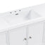 Bathroom Vanity With Separate Sink, Soft Close Doors And 4 Drawers