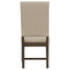 Upholstered Side Chair With Nailhead Accents (Set of 2) - Beige