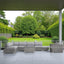 Wicker Sectional Seating Group With Cushions
