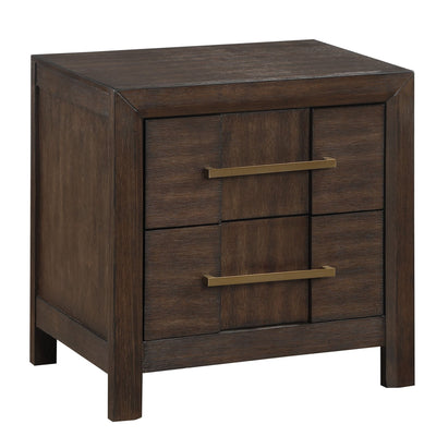 Kenzo - 2 Drawer Nightstand - Walnut
