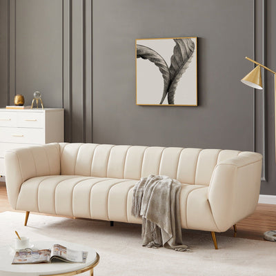 Lamattina - Genuine Italian Channel Tufted Sofa