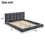 Upholstered Platform Bed Frame With Tufted Headboard