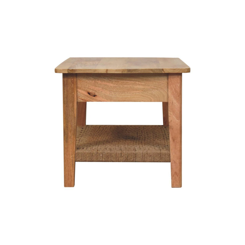 Rope 1 Drawer Coffee Table - Oak