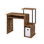 Lyphre - Computer Desk - Weathered Oak / Black