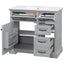 36" Bathroom Vanity With Sink, 2 Tip-Out Drawers, Soft Close Hinges