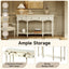 Retro Console Table With 3 Soft Close Drawers