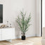 44" Tall, Artificial Plant, Eucalyptus Tree, Indoor, Faux, Fake, Floor, Greenery, Potted, Real Touch, Decorative - Green / Black