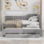 Upholstered Daybed With Trundle And 3 Drawers