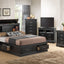 Traditional Style Bookcase Storage Bed