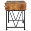 3 Drawer Writing Desk With Handles - Brown