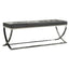 Curve Leg Bench With Upholstery - Black