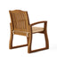 Della - Wood Armchair (Set of 2) Outdoor Dining Chairs - Cream