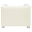 Earline - Upholstered Track Arm Accent Chair - White