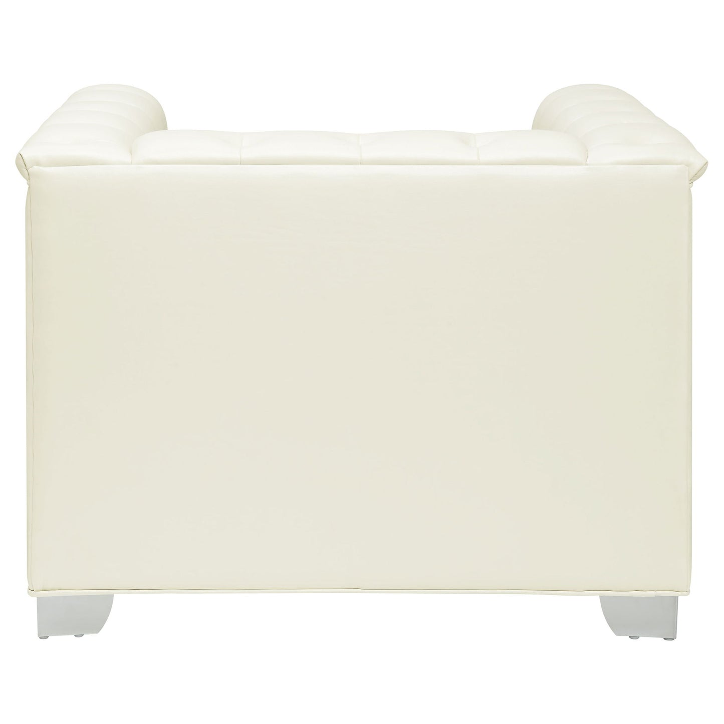 Earline - Upholstered Track Arm Accent Chair - White