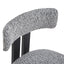 Modern Upholstered Armless Dining Chairs With Metal Legs