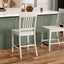 Slat Back Counter Stools (Set of 2) - White