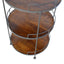 Round Butler Tray Table - Chestnut