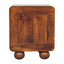 Open Woven Bedside Table, 1 Drawer - Chestnut