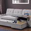 Ashlyn II - 84"W Woven Fabric Reversible Sleeper Sectional Sofa with Storage Chaise