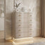 Flora - 5 Drawer Chest With Vertical Storage, LED Lighting - Champagne