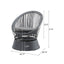 Modern Swivel Wicker Lounge Chair With Round Design
